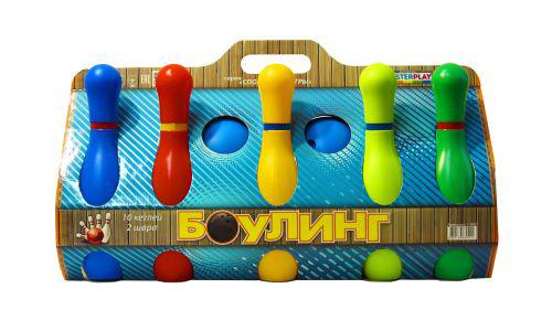 

Детская игра кегли 10 шт 1-002 Colorplast (TC30465)