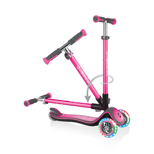 

Самокат GLOBBER ELITE DELUXE LIGHTS розовый, оригинал ( 5040 )
