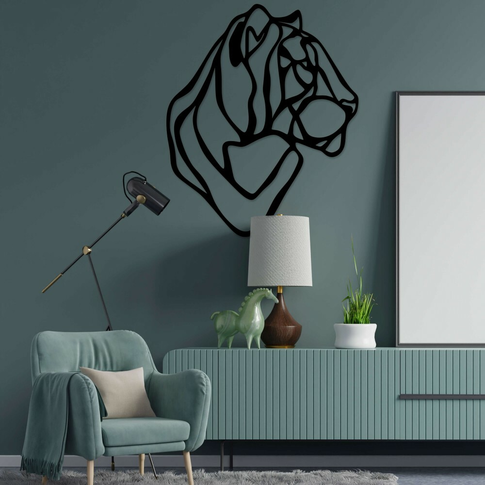 

Панно из дерева Born for Art Тигр 115х98 см Черное