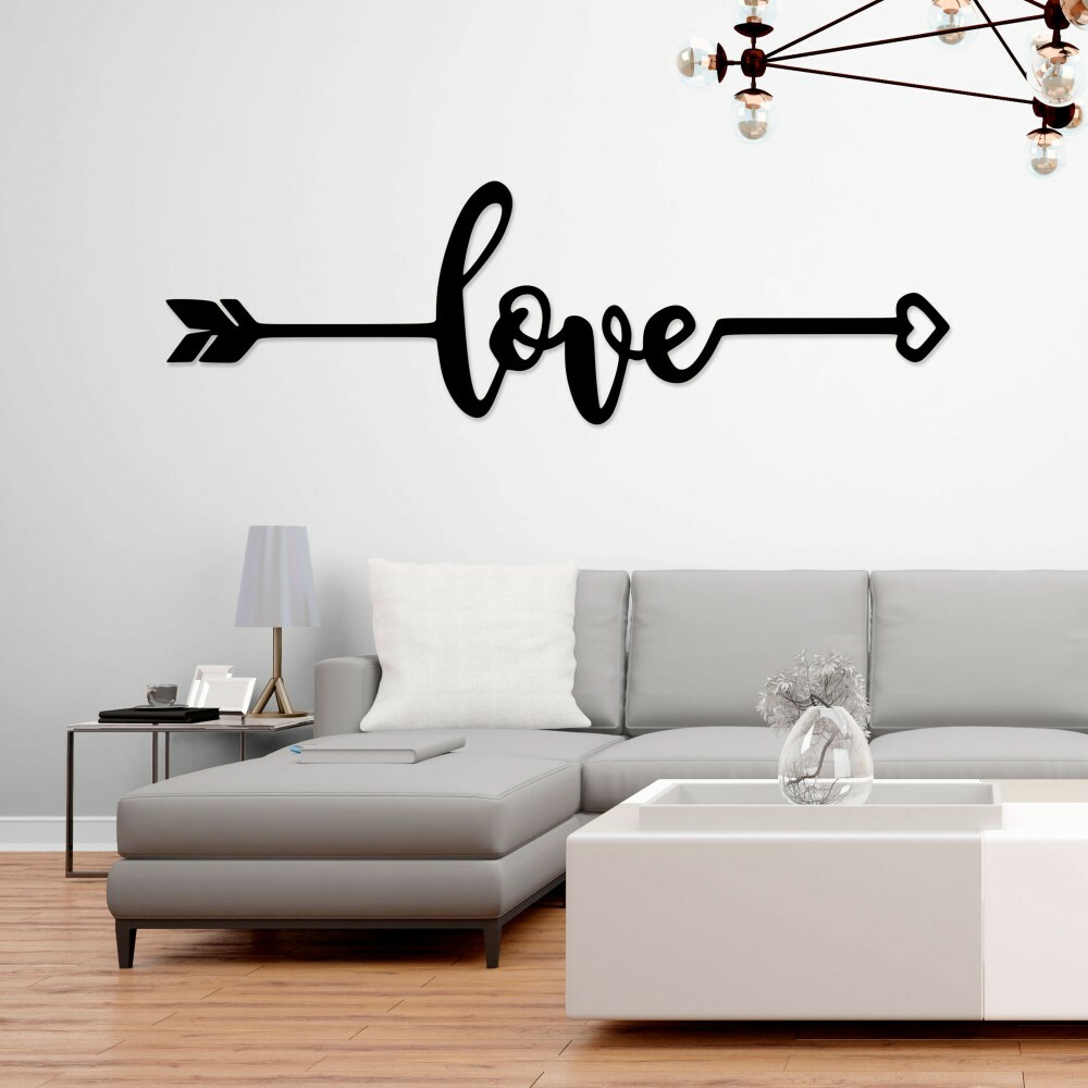 

Панно из дерева Born for Art Love 2.0 145х32 см Черное