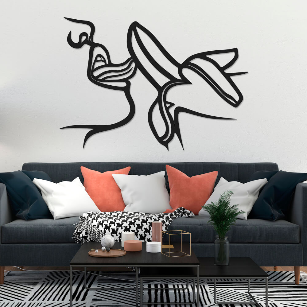 

Панно из дерева Born for Art Banana 115х81 см Черное