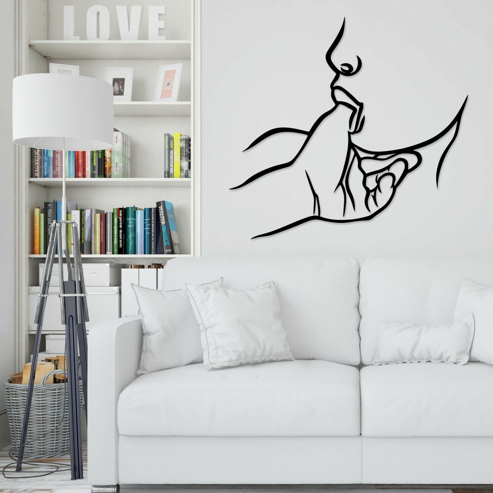 

Панно из дерева Born for Art Нотки страсти 90х82 см Черное