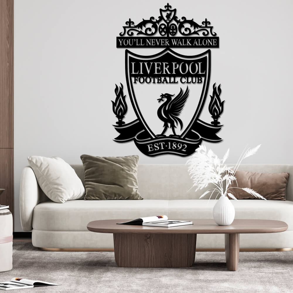 

Панно из дерева Born for Art ФК Liverpool 90х66 см Черное