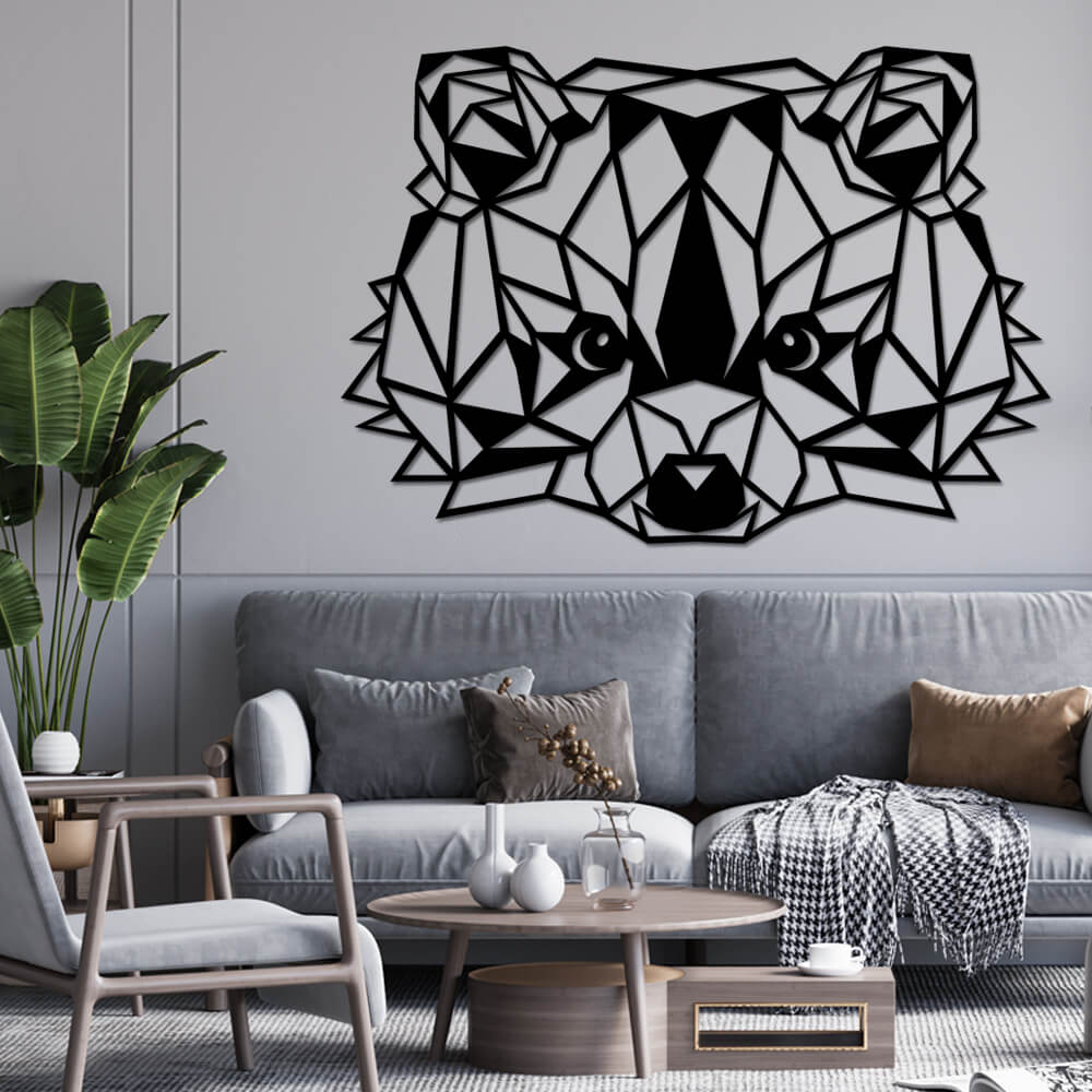 

Панно из дерева Born for Art Енот 115х81 см Черное