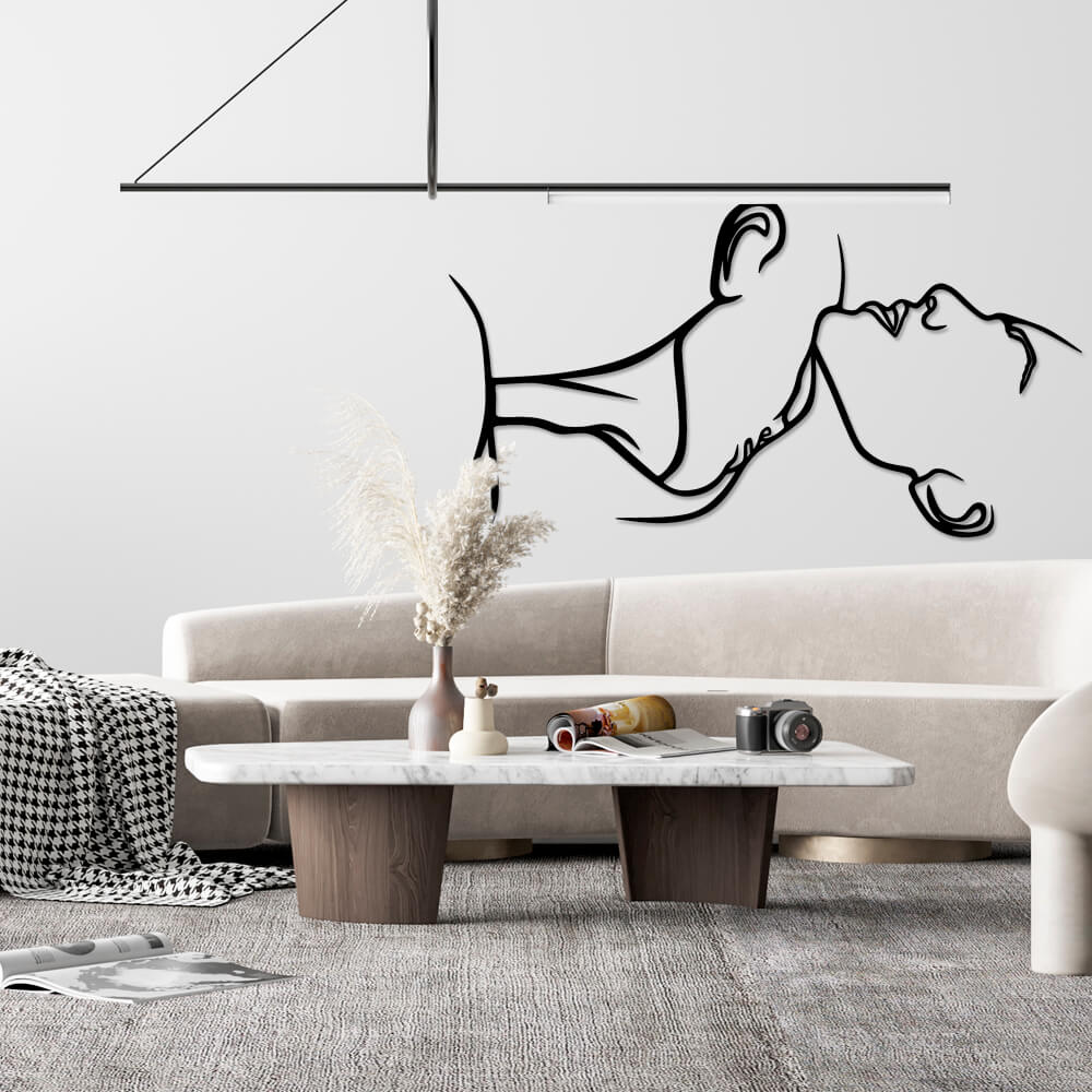 

Панно из дерева Born for Art Обожаю твою шею 70х39 см Черное