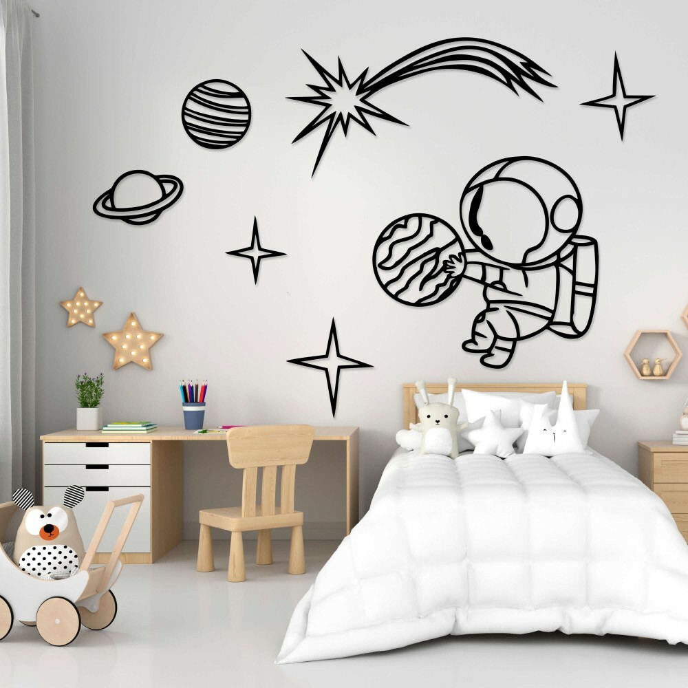 

Панно из дерева Born for Art Мой космос 90х90 см Черное