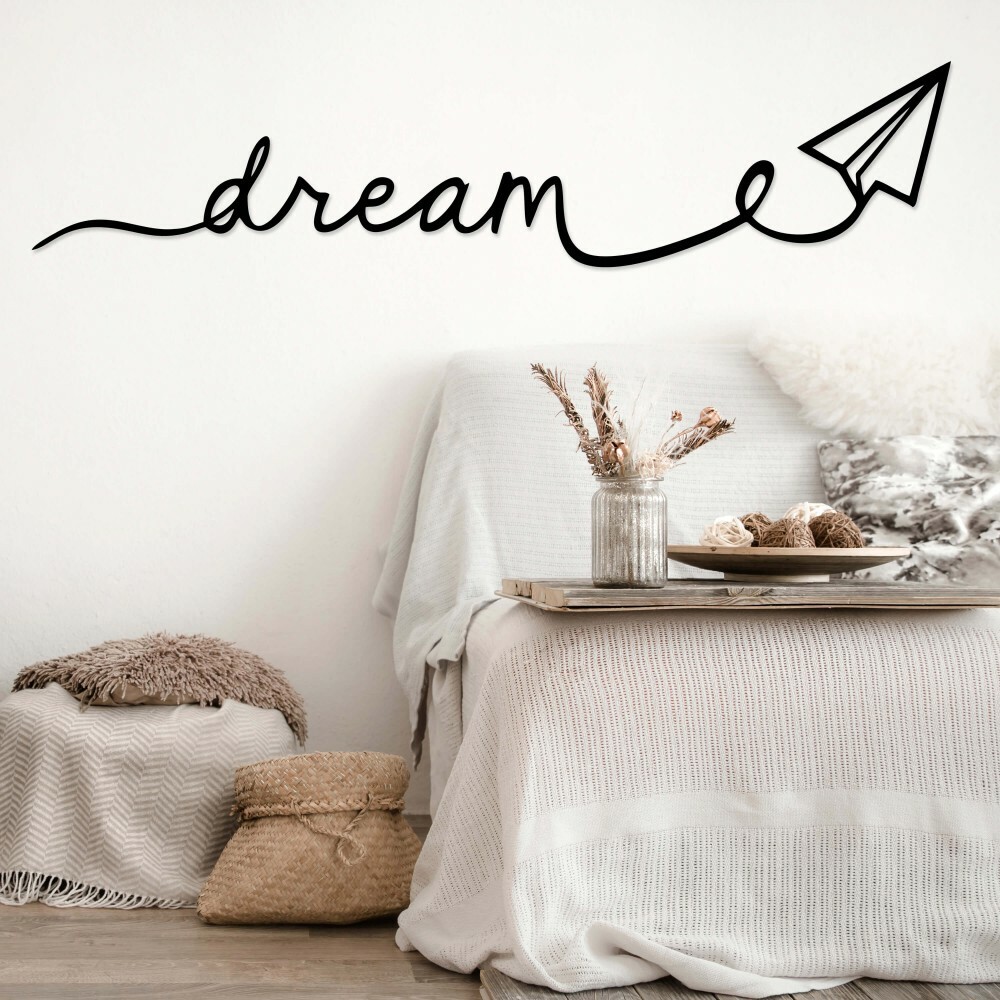 

Панно из дерева Born for Art Dream 70х15 см Черное