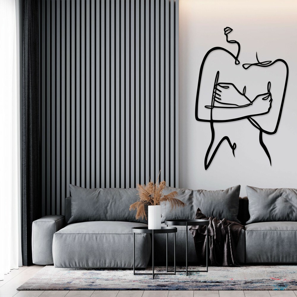 

Панно из дерева Born for Art Нежность девушки 145х96 см Черное