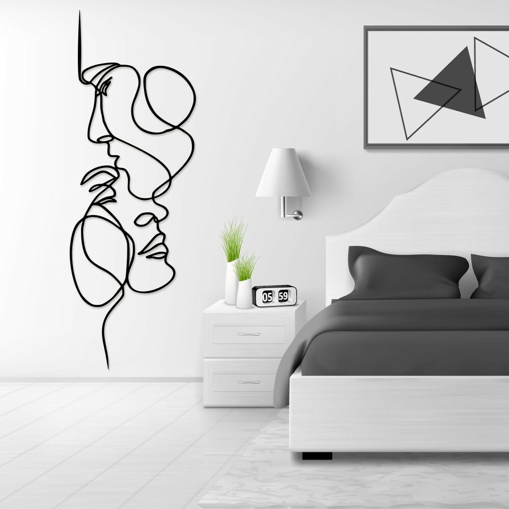 

Панно из дерева Born for Art Самые нежные поцелуи 90х30 см Черное