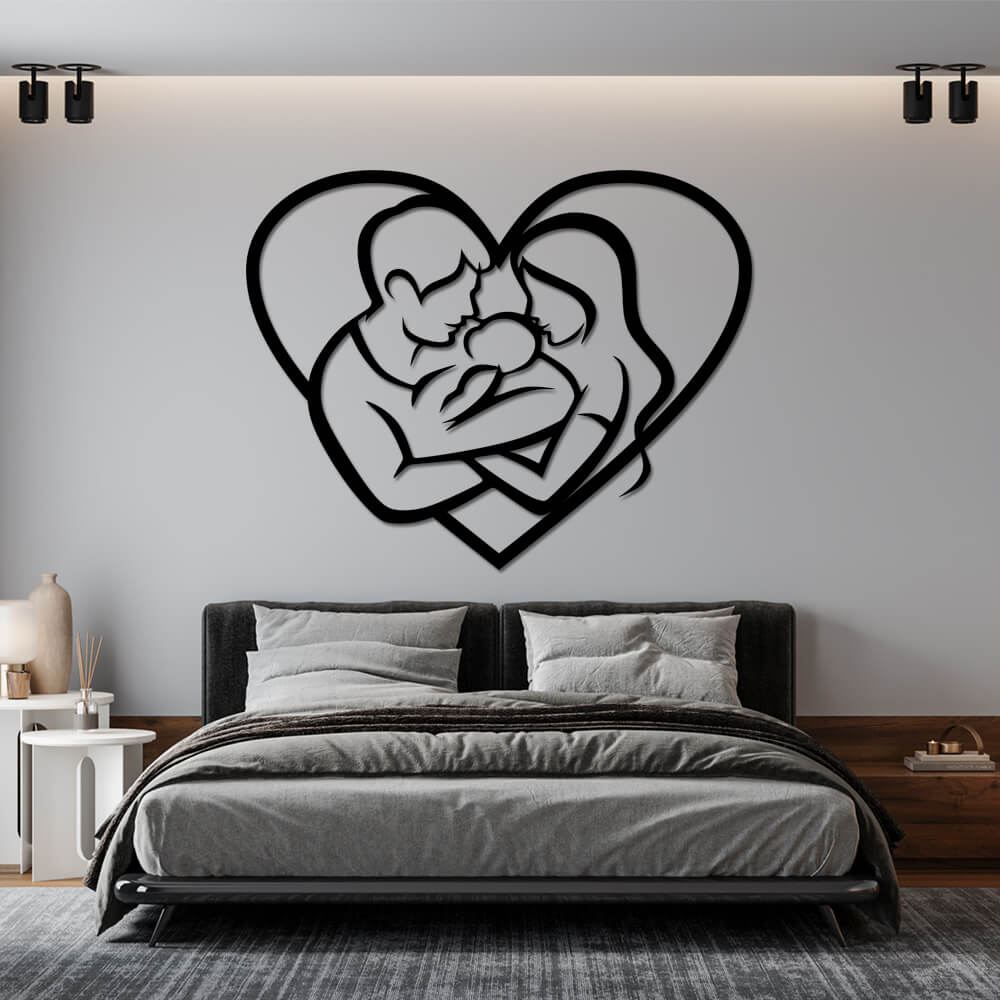 

Панно из дерева Born for Art Моя семья 115х91 см Черное