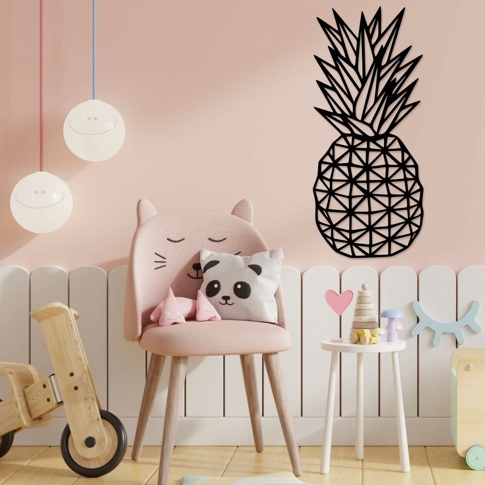 

Панно из дерева Born for Art Ананас 115х50 см Черное