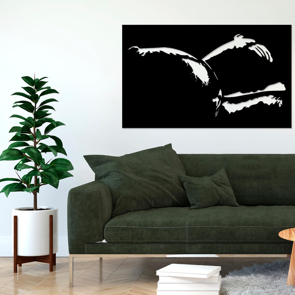 

Панно из дерева Born for Art Вижу их в темноте 115х70 см Черное