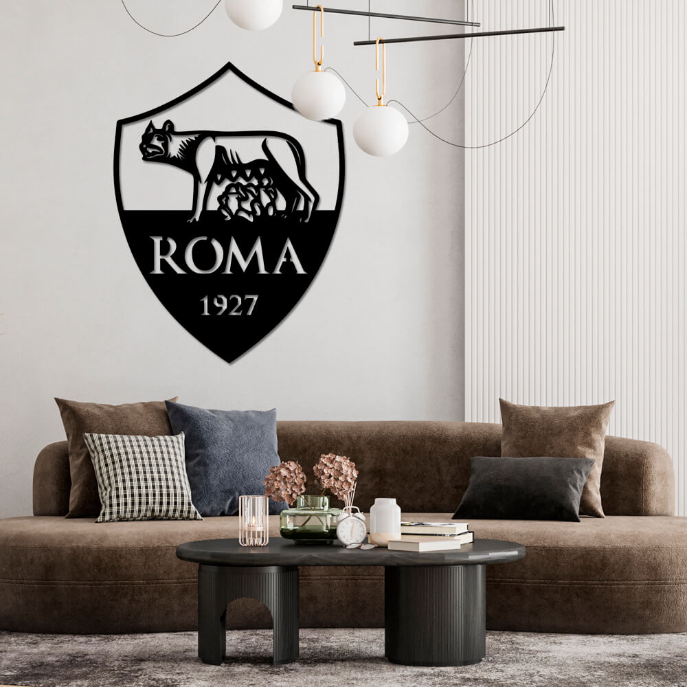 

Панно из дерева Born for Art ФК Roma 90х69 см Черное