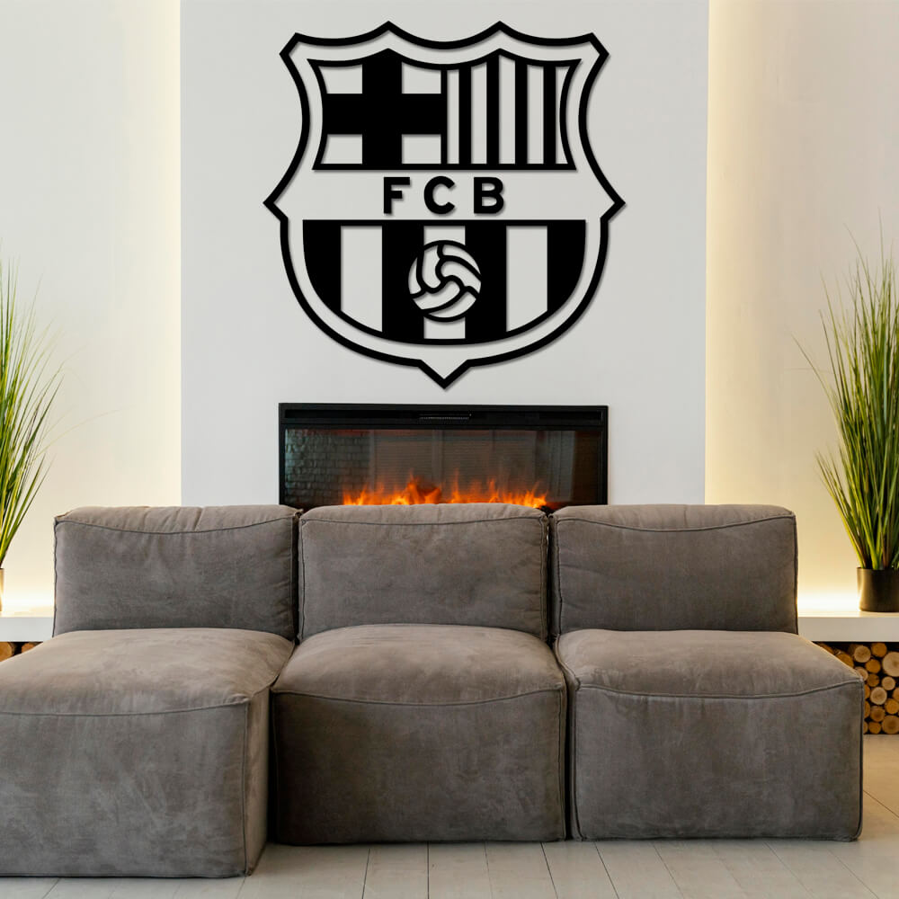 

Панно из дерева Born for Art ФК Barcelona 115х100 см Черное