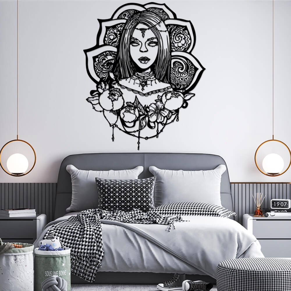 

Панно из дерева Born for Art Магия девушки 115х95 см Черное