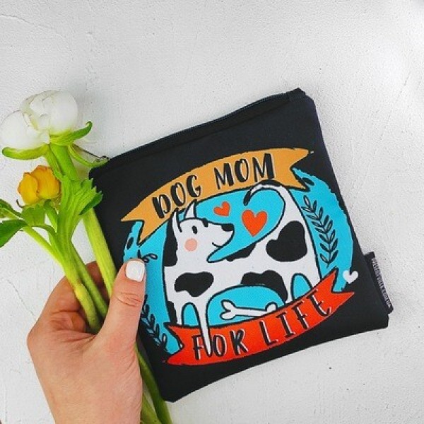 

Косметичка квадратная Basic Presentville Dog mom for life 16x16 см
