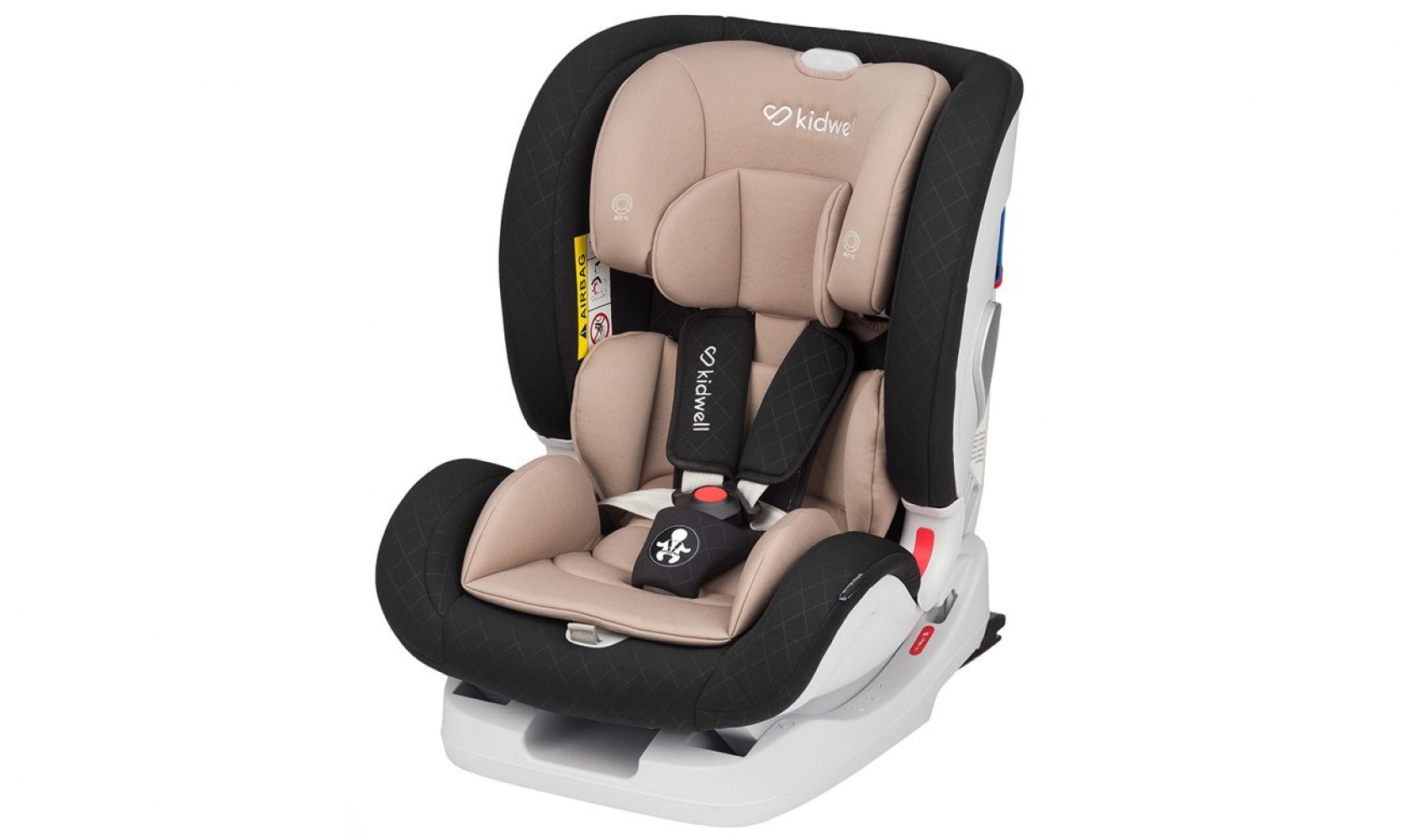 

Детское автокресло Kidwell Spot Black-Beige группа 0123 (0-36 кг) с системой Isofix 4 позиции наклона сидения