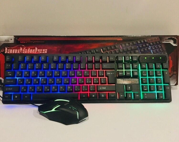 

Клавиатура с подсветкой LED и мышка комплект UKC KEYBOARD HK-6300