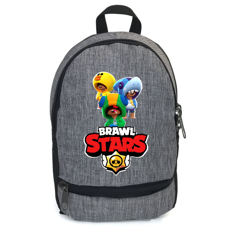 

Рюкзак Бравл Старс Три Леона Cappuccino Toys (Brawl Stars -01) серый