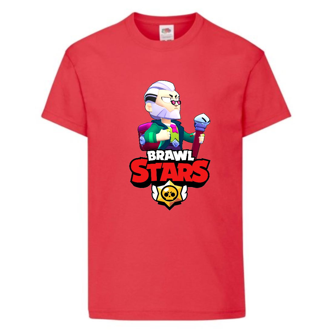 

Футболка детская Brawl Stars Bayron (Бравл Старс Байрон) красная 116 см