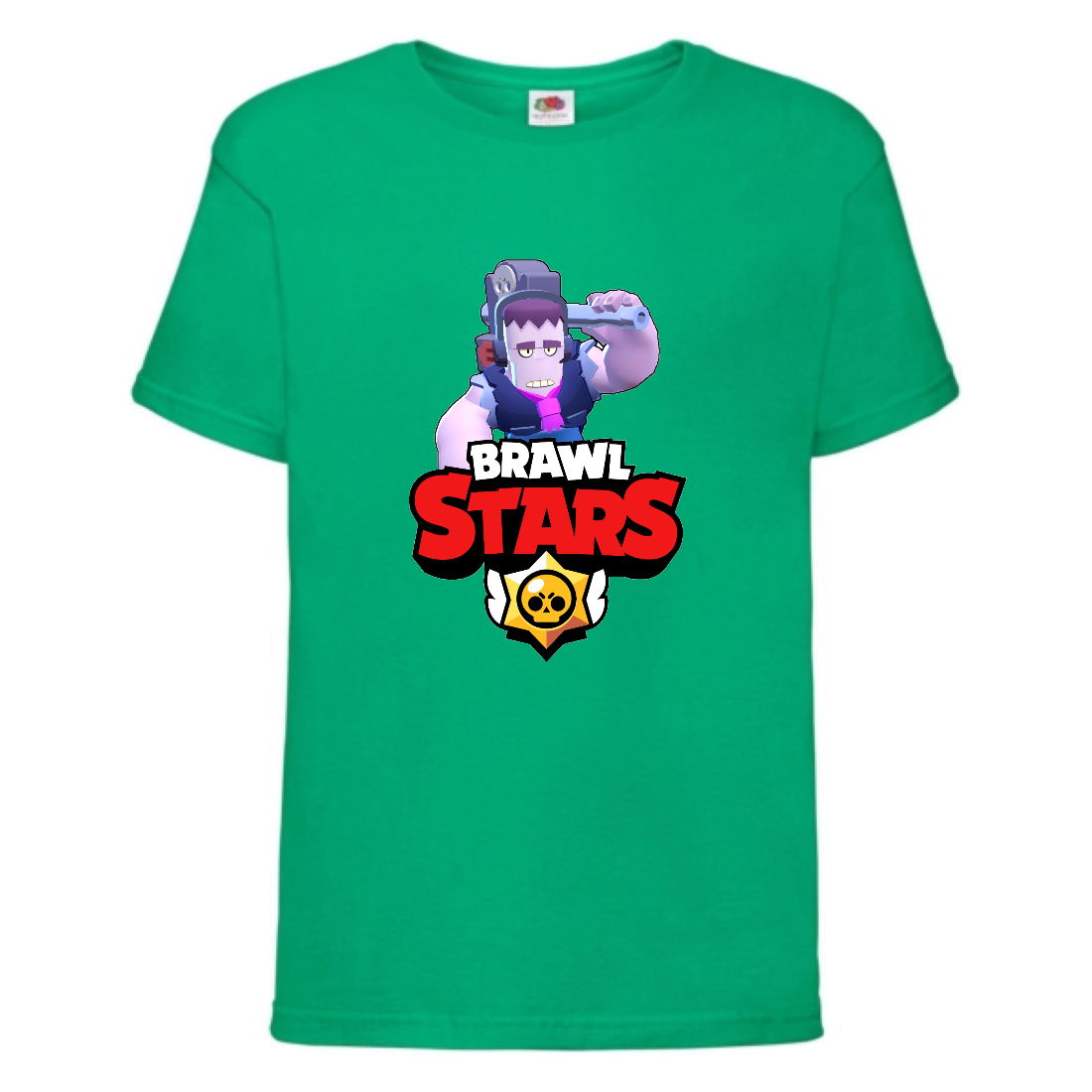 

Футболка детская Brawl Stars Frank (Бравл Старс Фрэнк) зеленая 104 см