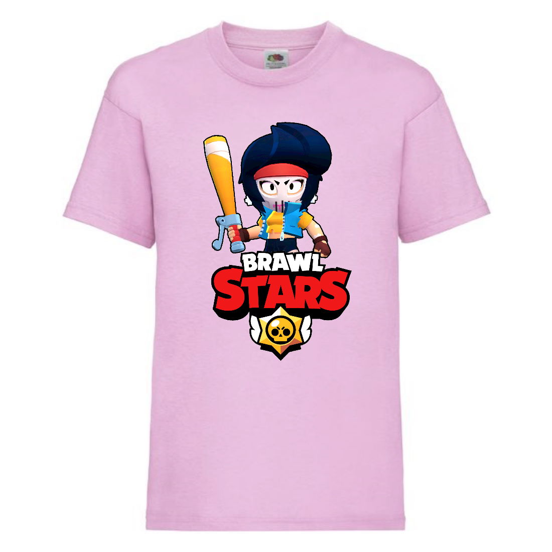 

Футболка детская Brawl Stars Bibi Avenger (Бравл Старс Биби Мстительница) розовая 152 см