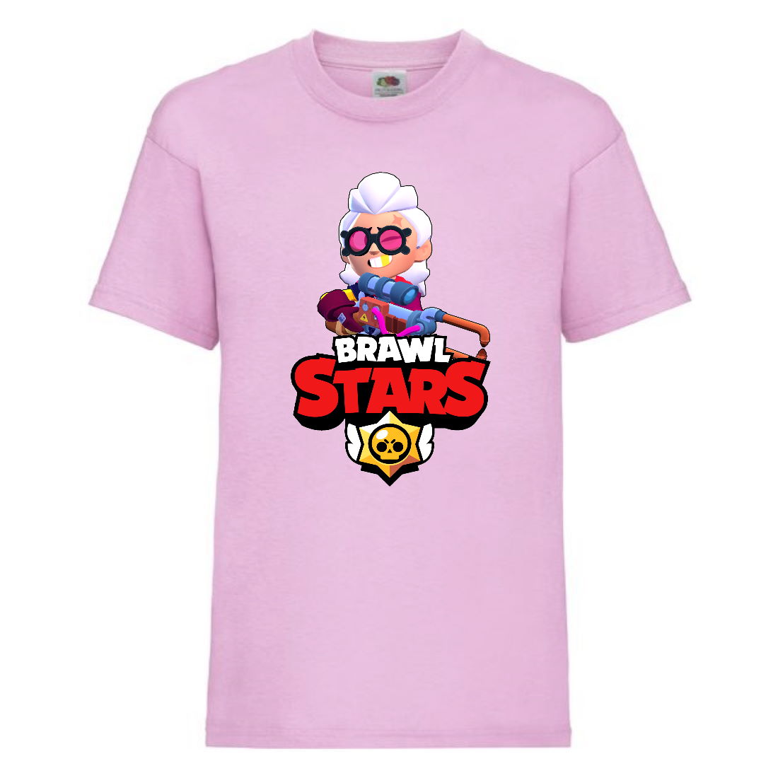 

Футболка детская Brawl Stars Belle (Бравл Старс Бэлль) розовая 104 см