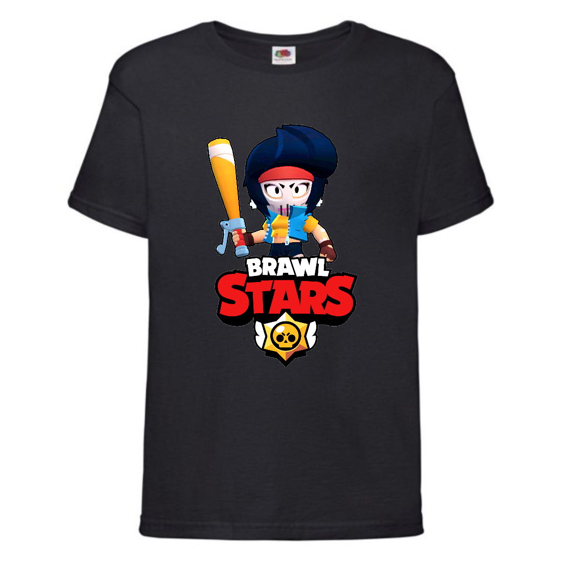 

Футболка детская Brawl Stars Bibi Avenger (Бравл Старс Биби Мстительница) черная 140 см