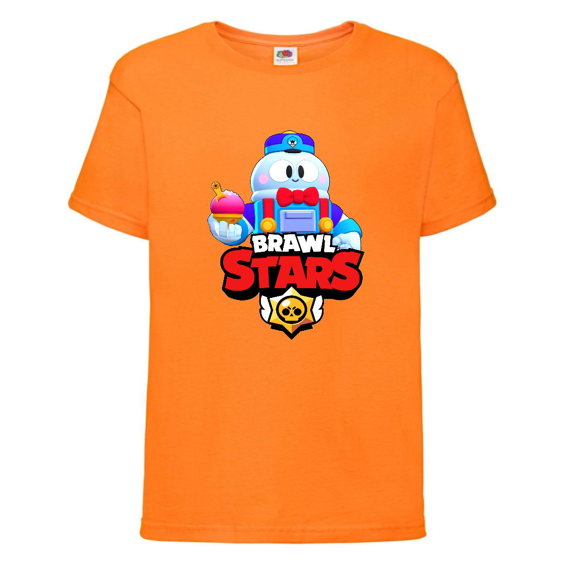 

Футболка детская Brawl Stars Lou (Бравл Старс Лу) оранжевая 164 см