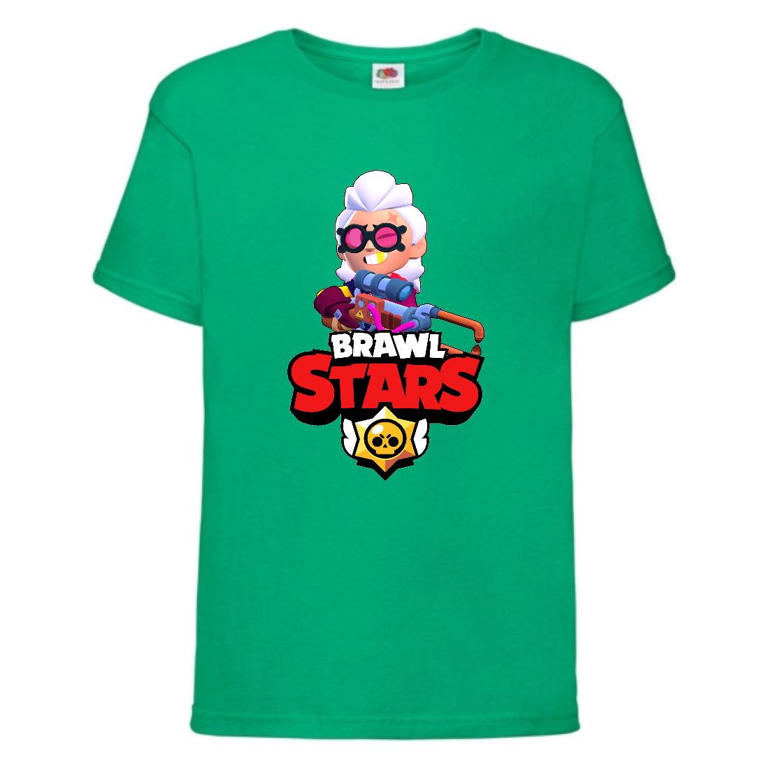 

Футболка детская Brawl Stars Belle (Бравл Старс Бэлль) зеленая 152 см