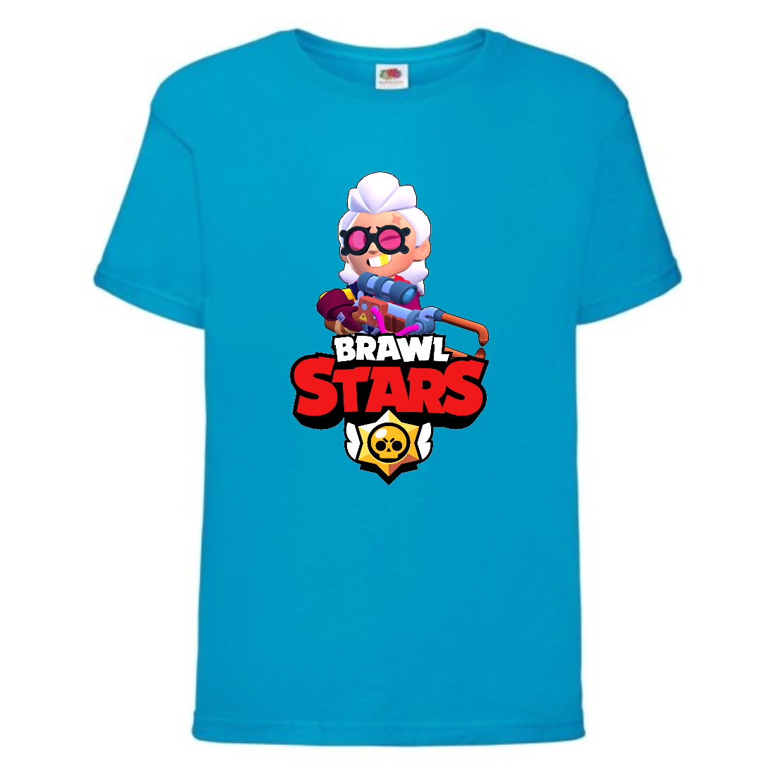 

Футболка детская Brawl Stars Belle (Бравл Старс Бэлль) синяя 104 см