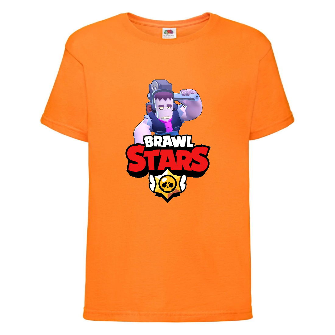 

Футболка детская Brawl Stars Frank (Бравл Старс Фрэнк) оранжевая 128 см
