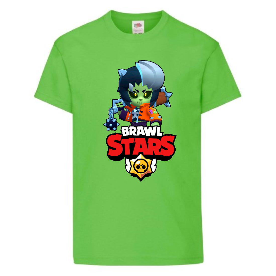 

Футболка детская Brawl Stars Bibi Zombie (Бравл Старс Биби Зомби) светлозеленая 140 см