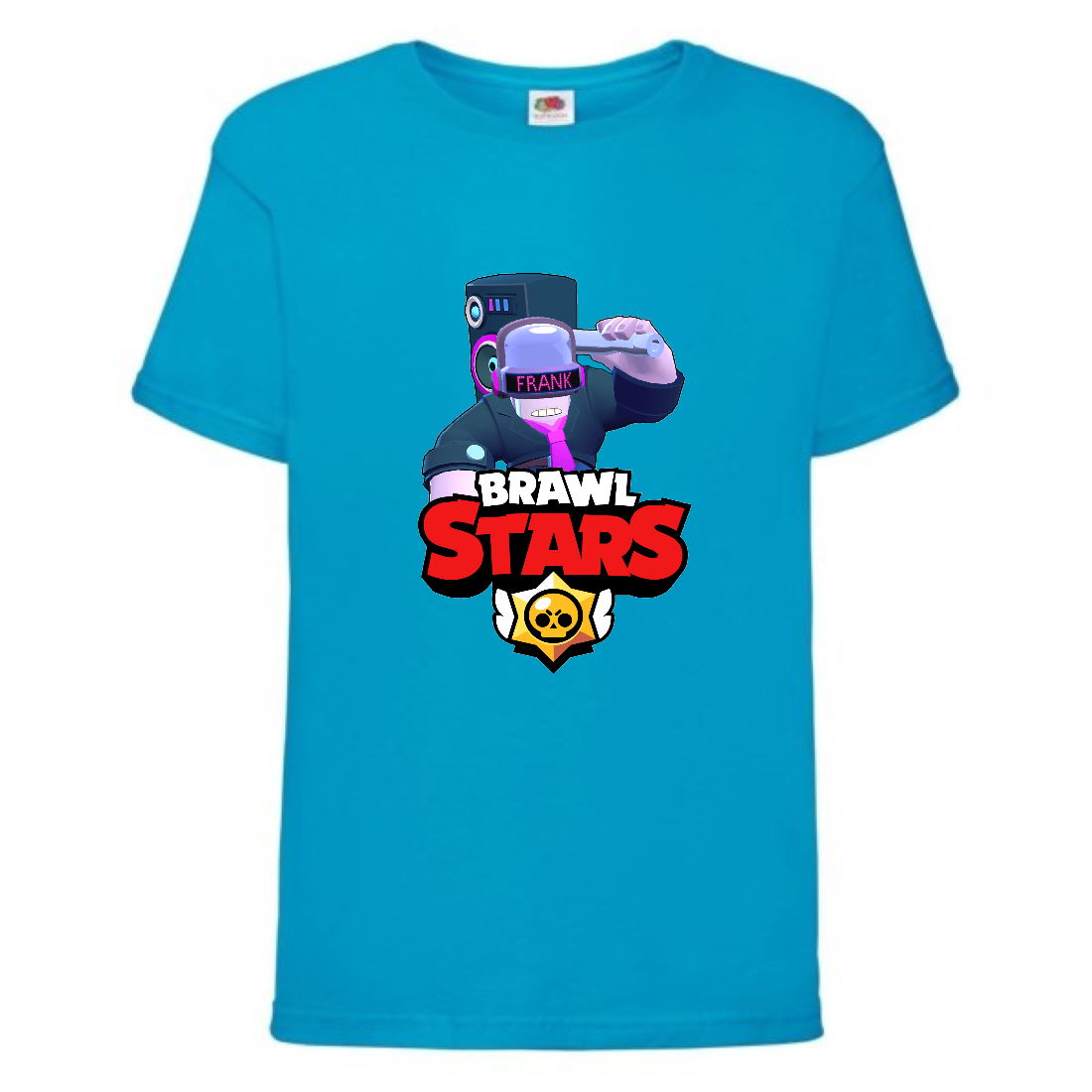 

Футболка детская Brawl Stars DJ Frank (Бравл Старс Фрэнк Диджей) синяя 116 см
