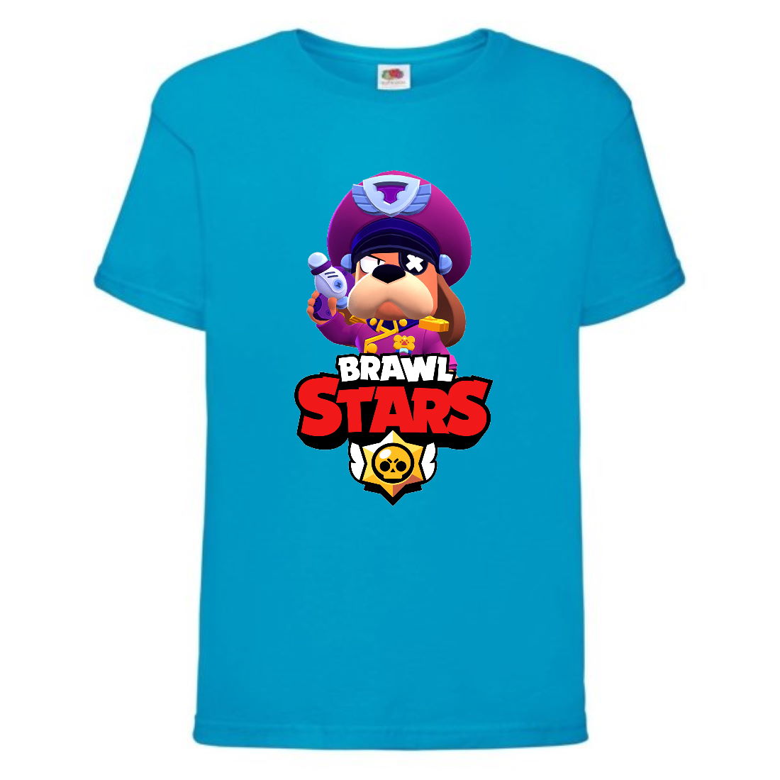 

Футболка детская Brawl Stars Colonel Ruffs (Бравл Старс Генерал Гавс) синяя 116 см