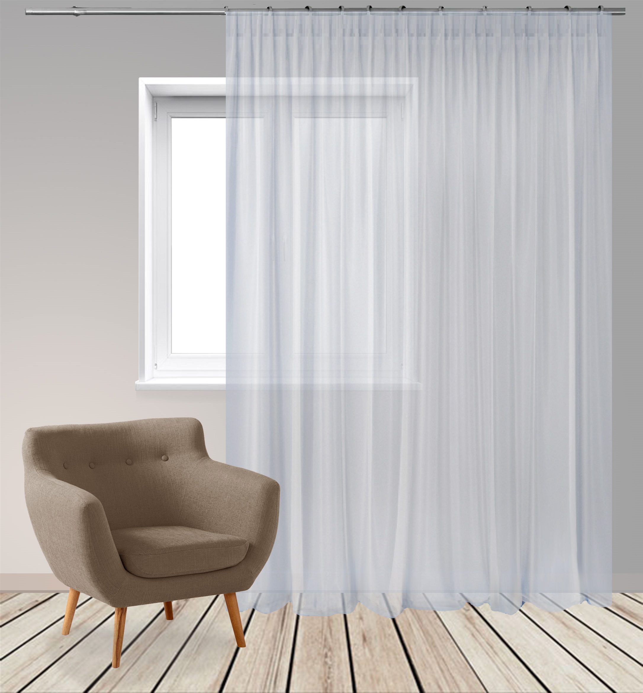 

Тюль Di&Di Бест Вуаль 700х260 с утяжелителем Серый