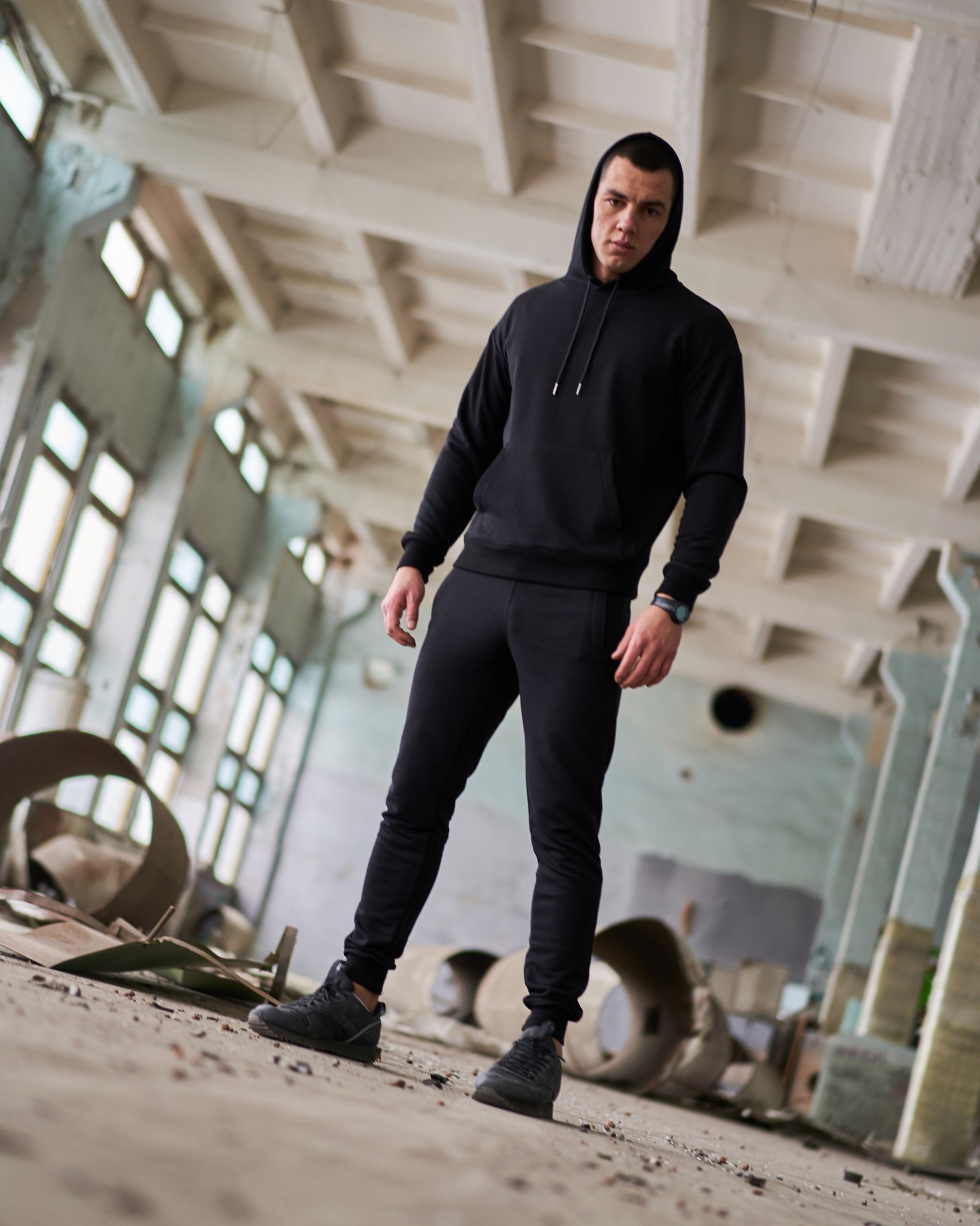 

Спортивный костюм тонкий GR8 active wear модель 366т3-черный размер XL
