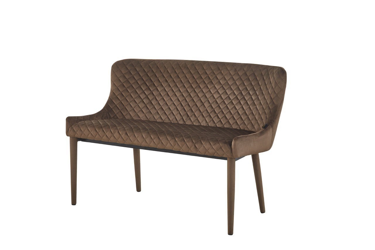 

Скамья LYMEL AMELY VELVET коричневый 1200х460х830 мм