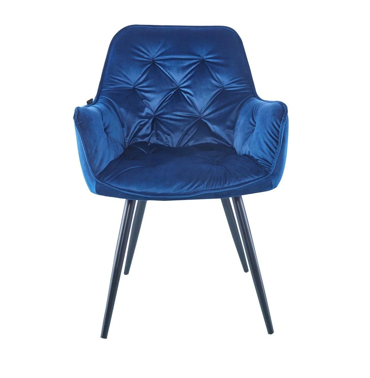 

Кресло обеденное LYMEL CHERRY VELVET синий 570х430х860 мм