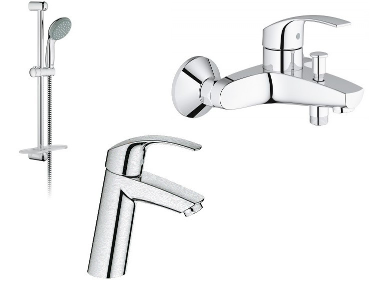 

Набор смесителей для ванны Grohe Eurosmart 23324001+33300002+27926000
