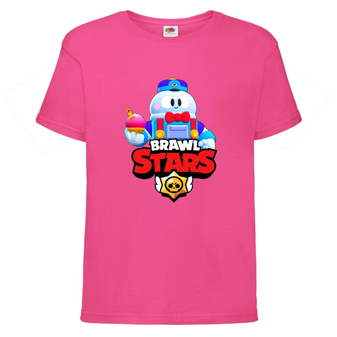 

Футболка детская Brawl Stars Lou (Бравл Старс Лу) малиновая 104 см