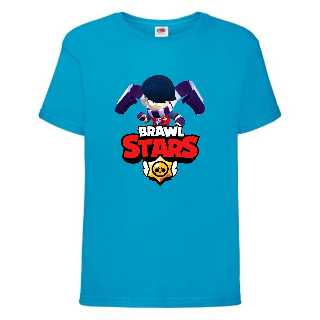 

Футболка детская Brawl Stars Edgar (Бравл Старс Эдгар) синяя 164 см