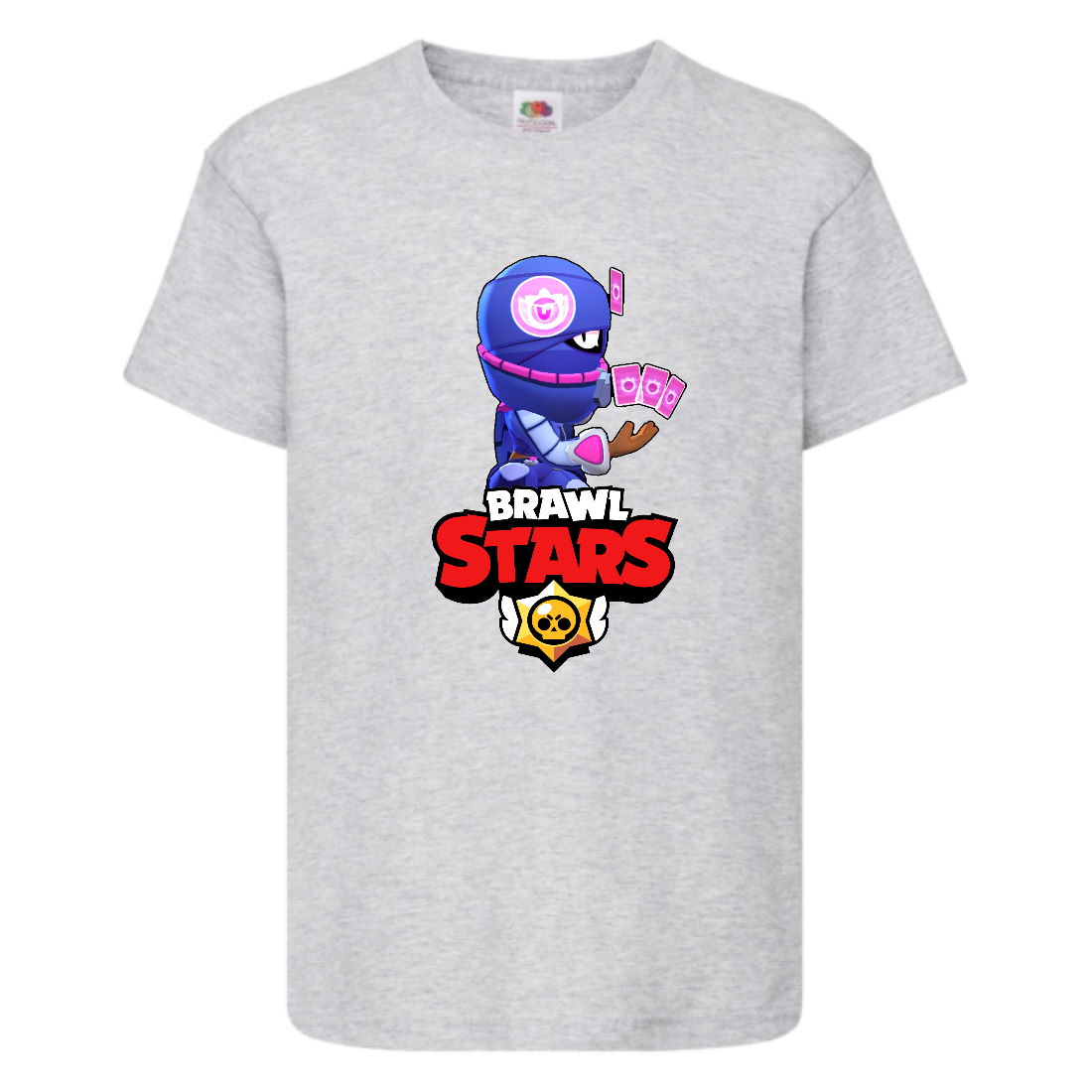 

Футболка детская Brawl Stars Tara Ninja (Бравл Старс Тара Ниндзя) серая 104 см