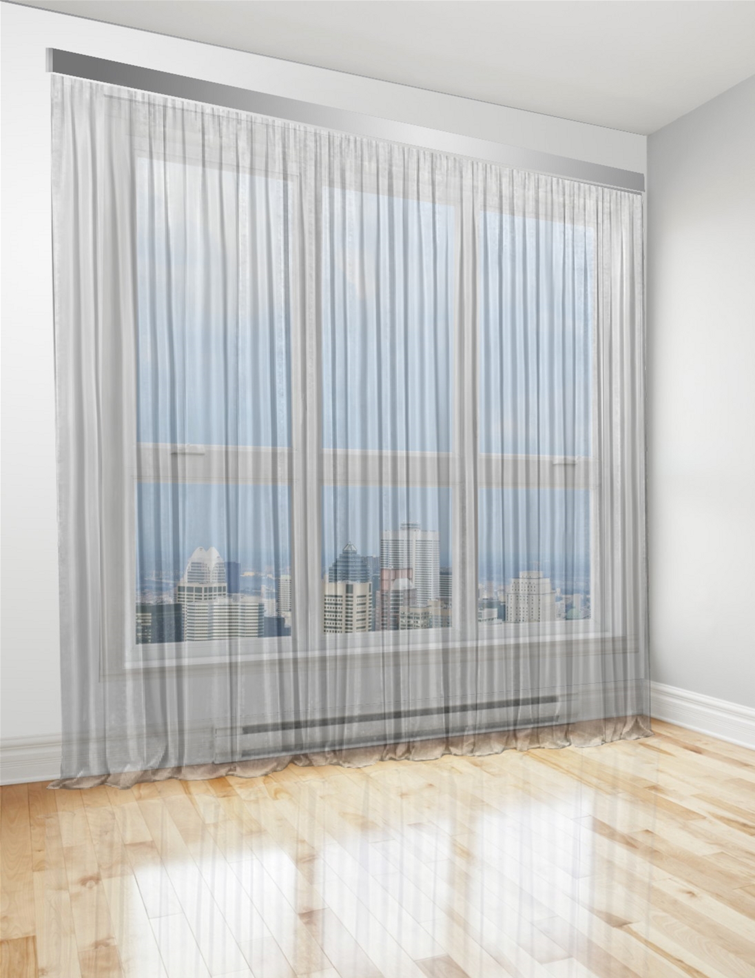 

Тюль Di&Di Батист прозрачный 350х245 Светло-серый