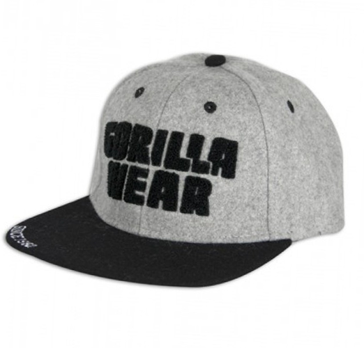 

Бейсболка Soft Text Flat Brim Gorilla Wear Серо-черный