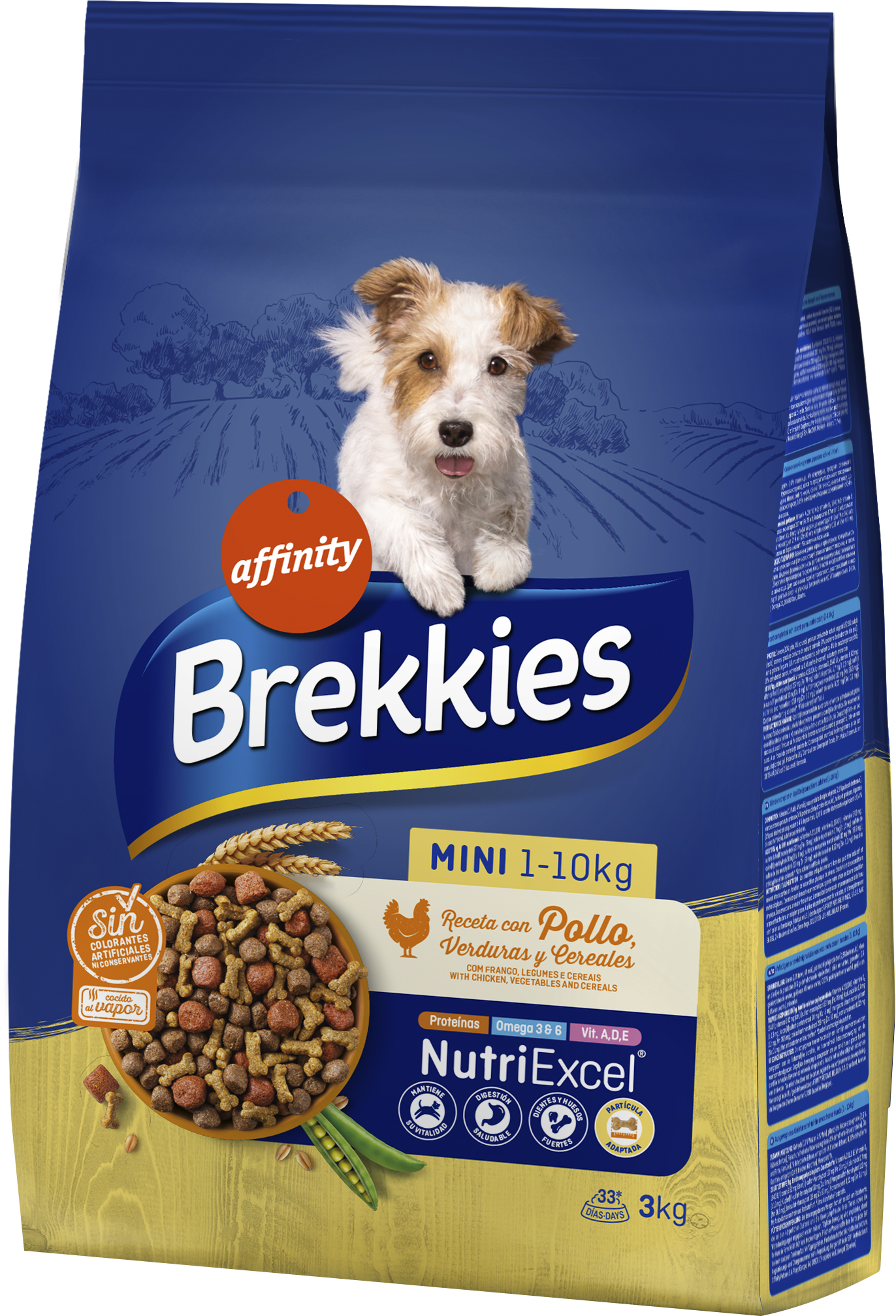 

Сухой корм Brekkies Dog Mini для взрослых собак маленьких пород с курицей 3 кг (8410650214160)