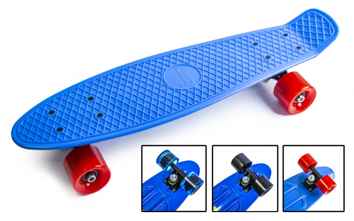 

Скейтборд, Пенни борд Penny Board Синий Матовые колеса до 80кг (SD)