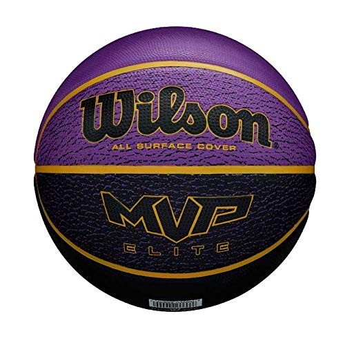 

Мяч баскетбольный Wilson MVP ELIT размер 7 резиновый ч.-фиолетовый (WTB1461XB07)