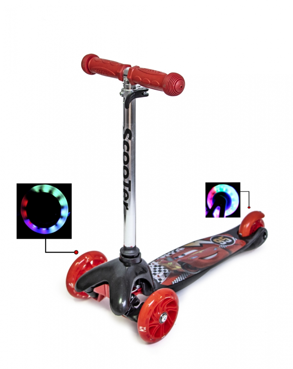 

Самокат Детский Mini Best Cars Со светящимися колесами (SD)