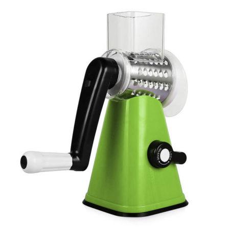 

Ручная механическая овощерезка Tabletop Drum Grater Зеленый